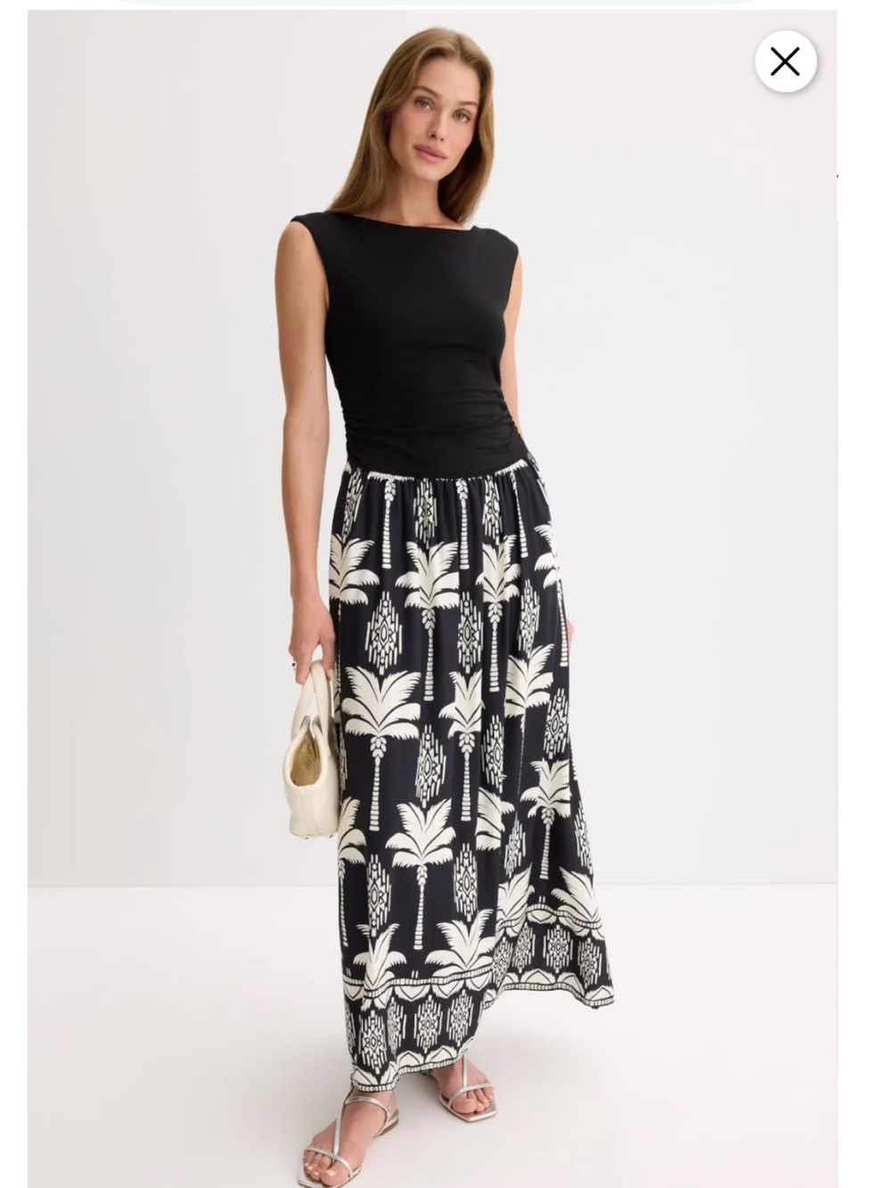 Fifteen Twenty Carina Long Contrast Dress, Size: S